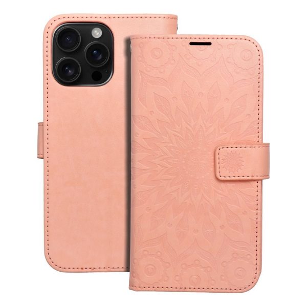 MEZZO Book case for IPHONE 16 Pro Max mandala peach fuzz