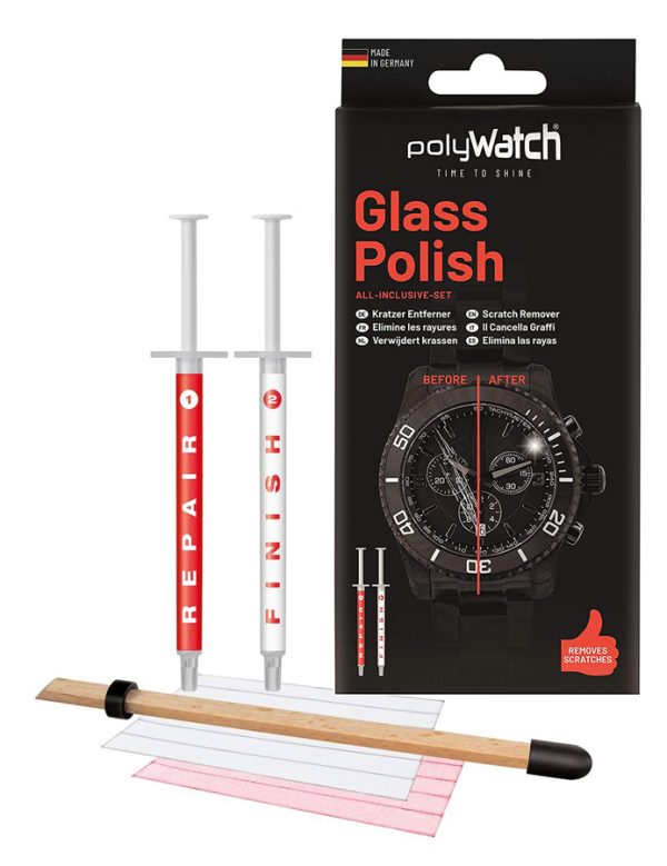 POLYWATCH kit αφαίρεσης γρατζουνιάς P11010 για τζάμι ρολογιού