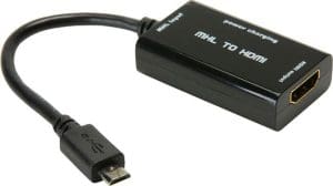 Powertech 0.20m Usb 5 Pin Micro B Μετατροπέας MHL male σε HDMI female - CAB-MHL001