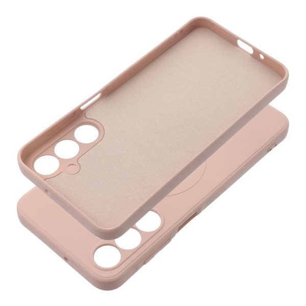 SILICONE MAG COVER case compatible with MagSafe for SAMSUNG A16 pink