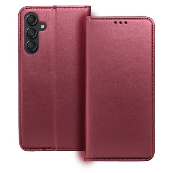 SMART MAGNETO Book case for SAMSUNG A16 burgundy