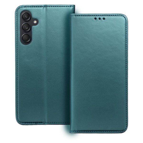 SMART MAGNETO Book case for SAMSUNG A16 dark green