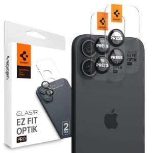 SPIGEN OPTIK EZ FIT TEMPERED GLASS FOR CAMERA LENS PROTECTOR IPHONE 16 / 16 PLUS 2pcs