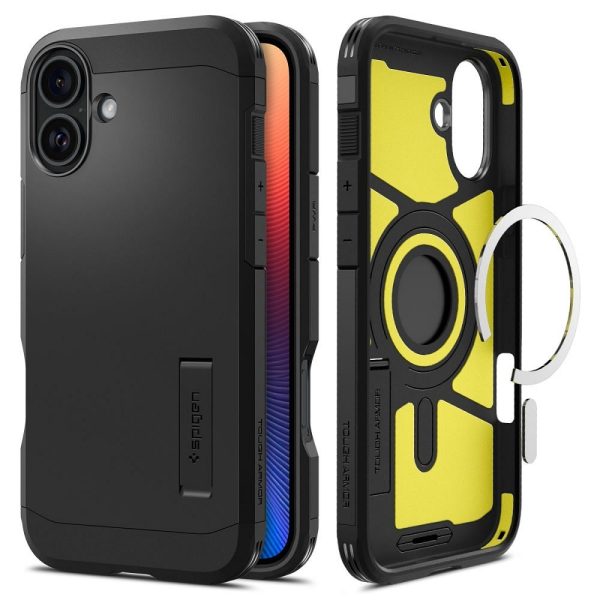 SPIGEN case TOUGH ARMOR MAG compatible with MagSafe for IPHONE 16 black