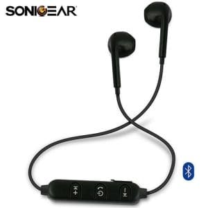 Sonic Gear Bluesports 1 In-ear Bluetooth Handsfree Ακουστικά Μαύρα - 8886411910884