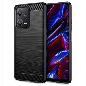 Tech-Protect Carbon Back Cover Σιλικόνης Ανθεκτική Μαύρο (Xiaomi Redmi Note 12 5G / Poco X5 5G)