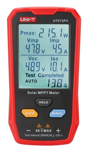 UNI-T tester φωτοβολταϊκών πάνελ UT673PV