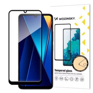 Wozinsky Full Glue Full Face Tempered Glass Μαύρο (Xiaomi POCO C65, Redmi 13C) - 9145576283936