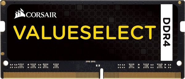 CORSAIR RAM SODIMM XMS4 4GB CMSO4GX4M1A2133C15, DDR4, 2133MHz, LATENCY 15-15-15-36, 1.20V, VALUE SELECT, BLACK, LTW.