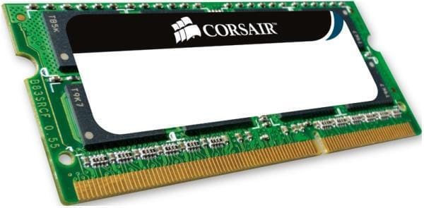 CORSAIR RAM SODIMM XMS3 4GB CMSO4GX3M1A1333C9, DDR3, 1333MHz,  LATENCY 9-9-9-24, 1.50V, VALUE SELECT, BLACK, LTW.