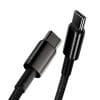 BASEUS cable Type C to Type C PD100W Power Delivery Tungsten Gold Fast Charging CATWJ-A01 2m black