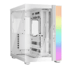 BEQUIET PC CHASSIS LIGHT BASE 600 DX WHITE BGW66, MIDI TOWER ATX, ARGB LIGHTING, W/O PSU, W/O FAN, 3YW.