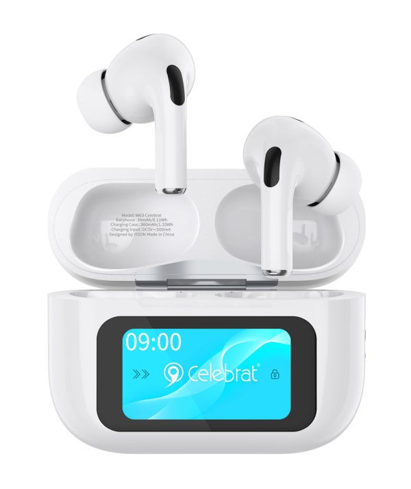 CELEBRAT earphones με θήκη φόρτισης W63