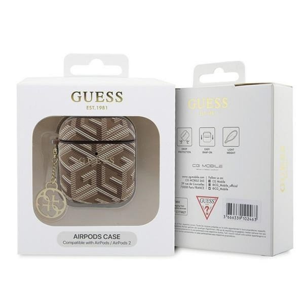GUESS case for APPLE AirPods 1/2 GUA2PGCE4CW (GCube Charm) brown