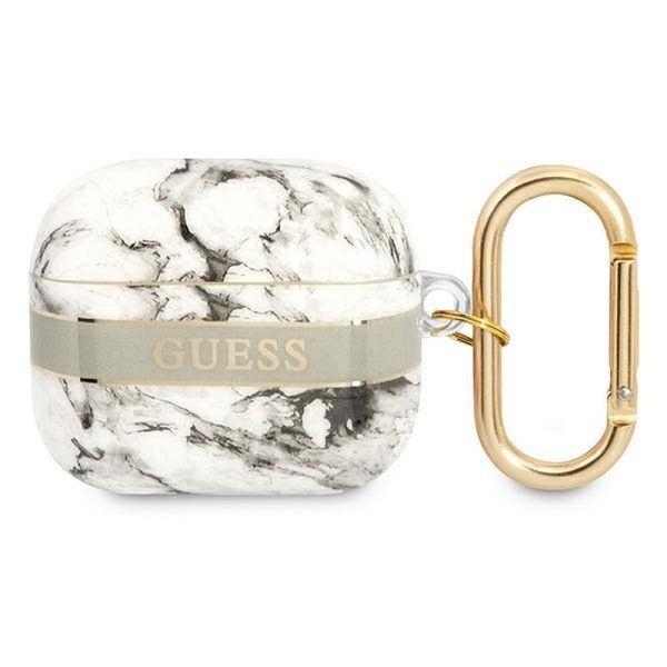 GUESS case for APPLE AirPods 3 GUA3HCHMAG (Marble Strap Collection) gray