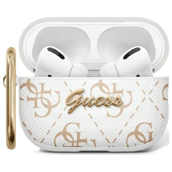 GUESS case for APPLE AirPods Pro 2 (2022 / 2023) GUAP2PG4GPH (4G Hook) white