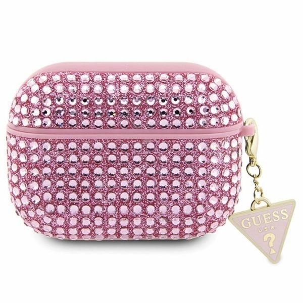 GUESS case for APPLE AirPods Pro GUAPHDGTPP (Rhinestone Triangle Charm) pink