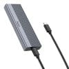 HOCO adapter HUB Type C for SSD disk USB3.2 / 10GBps HB47A metal gray