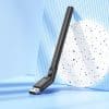 HOCO wireless network card with external antena USB Wifi4 HI32 black