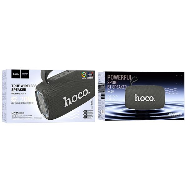 HOCO wireless speaker 2 x 10W HC25 gray