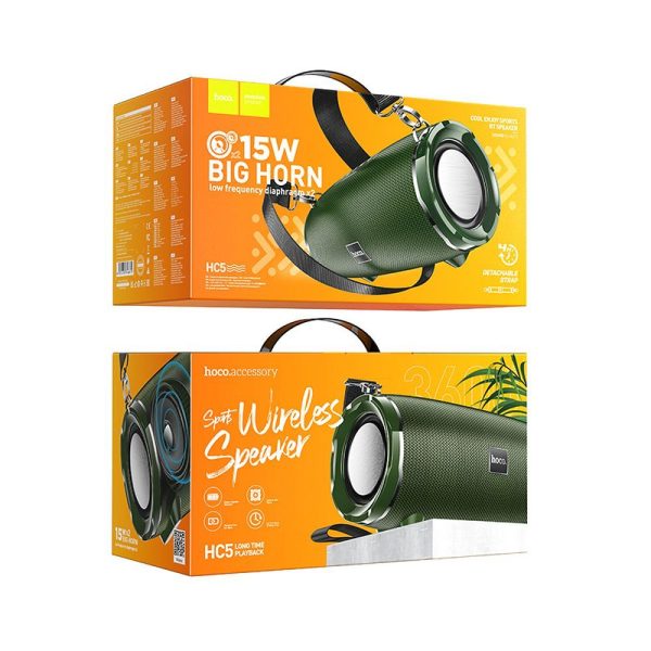 HOCO wireless speaker 2 x 15W HC5 dark green