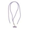 SWING (8mm) pendant for the phone with adjustable length / cord length 165cm (max 82.5cm in the loop) / on the shoulder or neck - purple