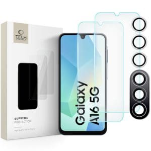 TECH-PROTECT SUPREME SET TEMPERED GLASS CAMERA + SCREEN SAMSUNG A16 5G