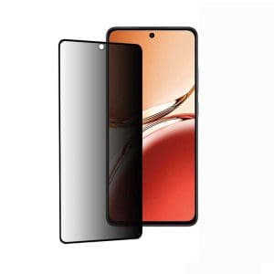 TechWave 5D Full Glue Privacy Tempered Glass for Oppo Reno12 F black