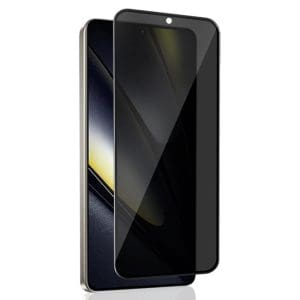 TechWave 5D Full Glue Privacy Tempered Glass for Xiaomi Poco F6 black