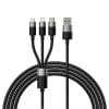 BASEUS cable 3in1 USB A to Micro USB / Lightning / Type C 3