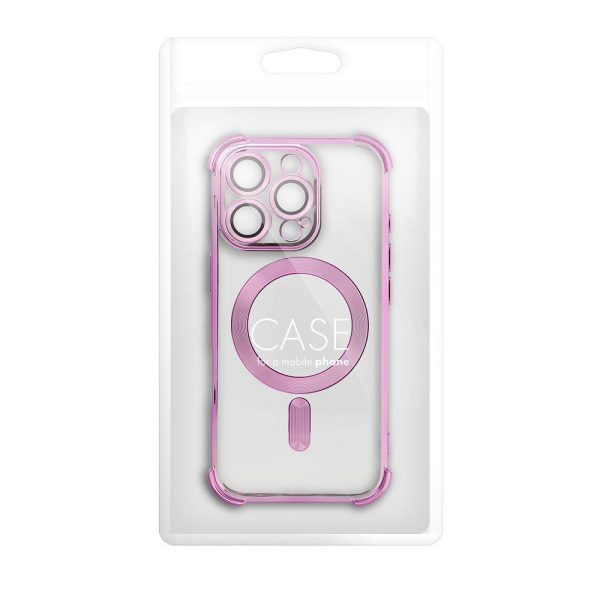 Case ANTISHOCK ELECTRO for IPHONE 16 Plus compatible with MagSafe pink