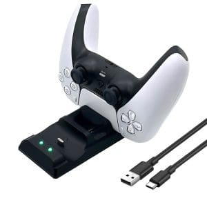 PS5 controller charging double dock charge P201 black