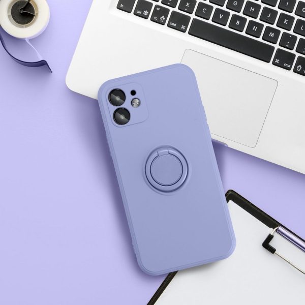 SILICONE RING case for XIAOMI Redmi Note 14 4G / 14 5G violet