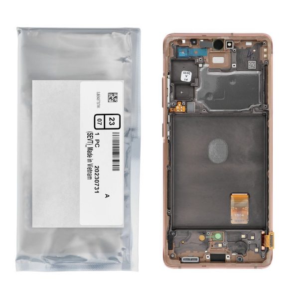 ServicePack LCD Display SAMSUNG S20 FE 4G/5G G780F/G781F GH82-24219F Orange