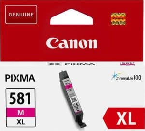 Canon CLI-581XL Γνήσιο Μελάνι Εκτυπωτή InkJet Ματζέντα (2050C001) - 4549292087024