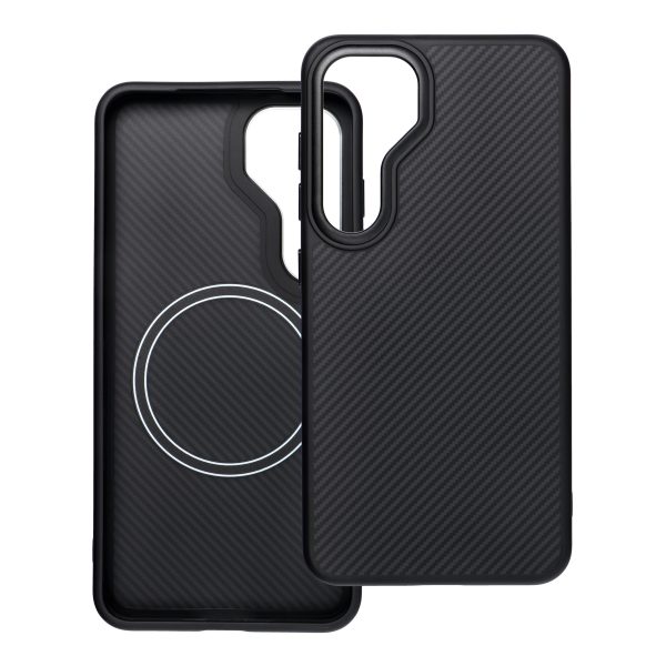 Carbon Elite Mag Cover compatible with MagSafe for SAMSUNG S25 PLUS black