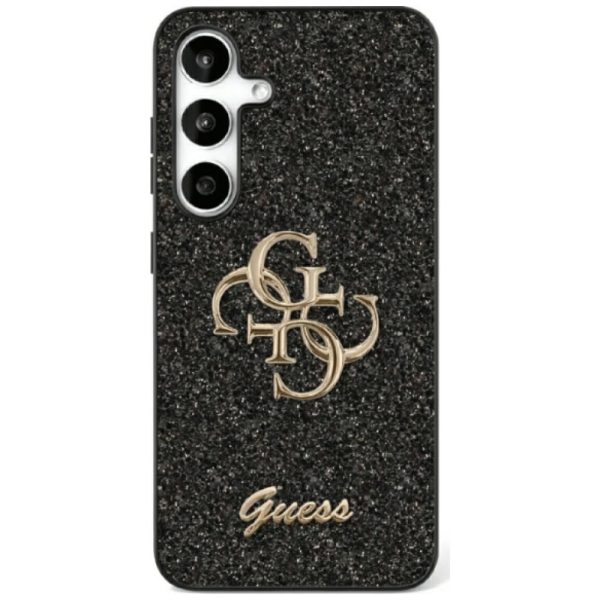 GUESS case for SAMSUNG S25 GUHCS25SHG4SGK (Fixed Glitter Big 4G) black