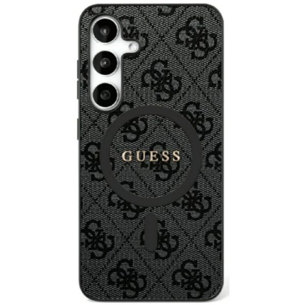 GUESS case for SAMSUNG S25 Plus GUHMS25MG4GFRK (Magnetic PU 4G Ring Classic Logo) black
