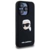 KARL LAGERFELD case for IPHONE 15 Pro Max compatible with MagSafe KLHMP15XSKHPPLK (SIL KL Head Print) black