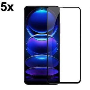 TechWave 5D Full Glue Tempered Glass for Xiaomi Redmi Note 12 Pro/ 12 Pro+ black (Σετ 5 τεμαχίων - bulk)