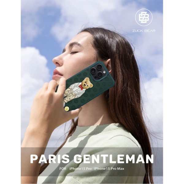 ZUCK BEAR case PARIS GENTLEMAN for IPHONE 16 bow tie