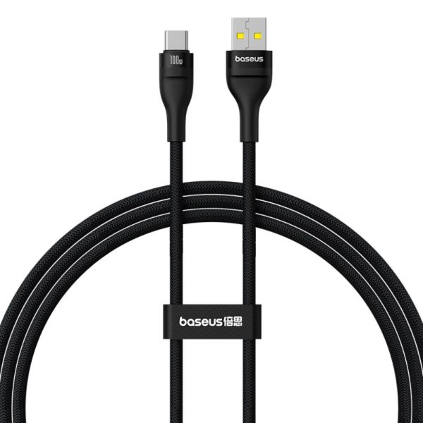 Baseus Flash 2 Charging Cable USB to USB-C 100W 2m Cluster Black