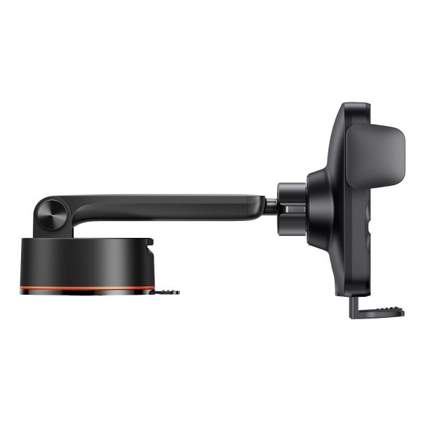 Baseus car holder Wisdom Auto Alignment with wireless charging function black 15W with suction cup