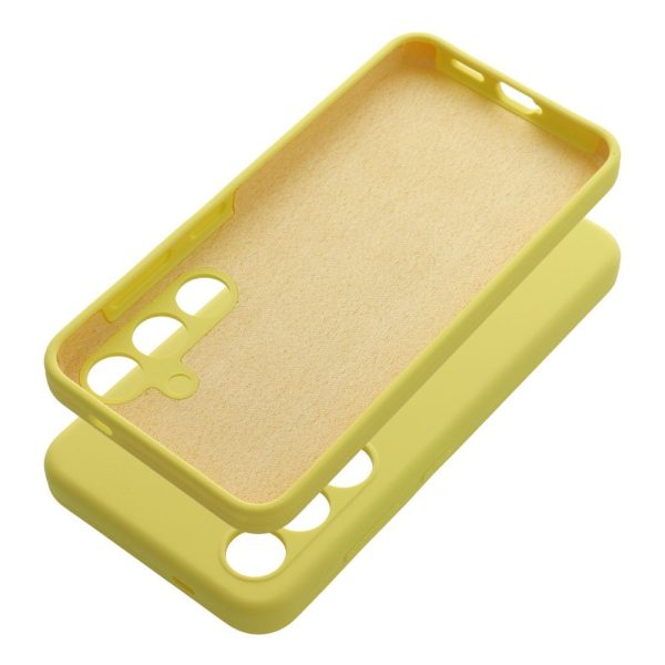 Case SILICONE 2mm for SAMSUNG S25 Edge lemon