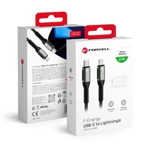 FORCELL F-ENERGY C259 cable Type C to Lightning PD 3A 27W Cafule 2 m black