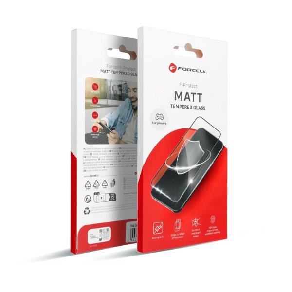 Forcell Matt Glass - for Iphone 13 Pro / 14 black