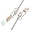 HOCO cable All-in-one Type C / Lightning to Type C / LED Light PD 3A 60W U138 1