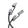 HOCO cable All-in-one USB A / Type C to Type C / Cigarette lighter 3A 60W U138 1