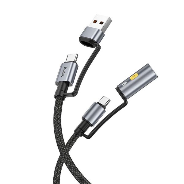 HOCO cable All-in-one USB A / Type C to Type C / Cigarette lighter 3A 60W U138 1