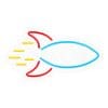 Neon PLEXI LED ROCKET multicolor NNE18 Neolia